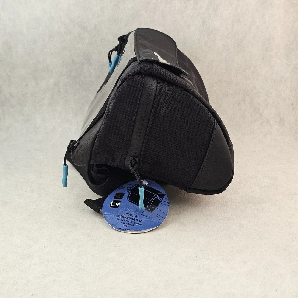 New OBOVA Bike Handlebar Bag Pouch Handlebars Waterproof Compact Quick Release